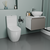 Унитаз-компакт безободковый D&K Matrix DT1397016, 630*365*840мм, сиденье микролифт, белый