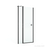 Душевое ограждение Roca Roca Capital Дверь распашная 1000X1950, с фиксированной частью, прозрачное стекло, черный M4610016M