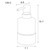 Дозатор жидкого мыла Azario NESSY стеклянный настольный, хром (AZ-128-C)