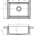 Мойка для кухни из литого мрамора AQUATON Делия 60 прямоугольная серый шелк 1A715232LD250