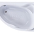 Акриловая ванна Roca Luna 170x115 асимметричная правая белая 248641000