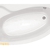 ЭДЕРА 170х110 ванна асимметричная акриловая левосторонняя белая с фронтальной панелью